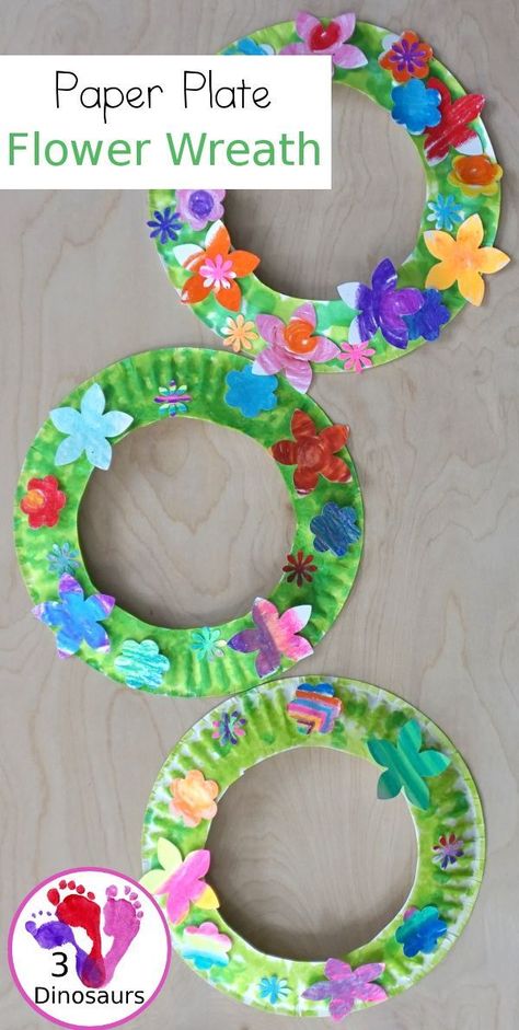 Paper Plate Wreath, Craft Ladybug, Craft Elephant, Plate Wreath, Spring Arts And Crafts, Valentine Paper, May Crafts, Preschool Spring, April Crafts