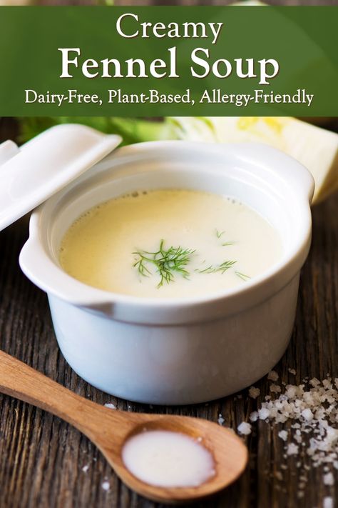 Soup Celery, Dairy Free Soups, Plant Based Clean Eating, Low Carb Meal Planning, Fennel Recipes Soup, Peanut Free Desserts, Meatless Soups, Gf Soups, Vegan Bites