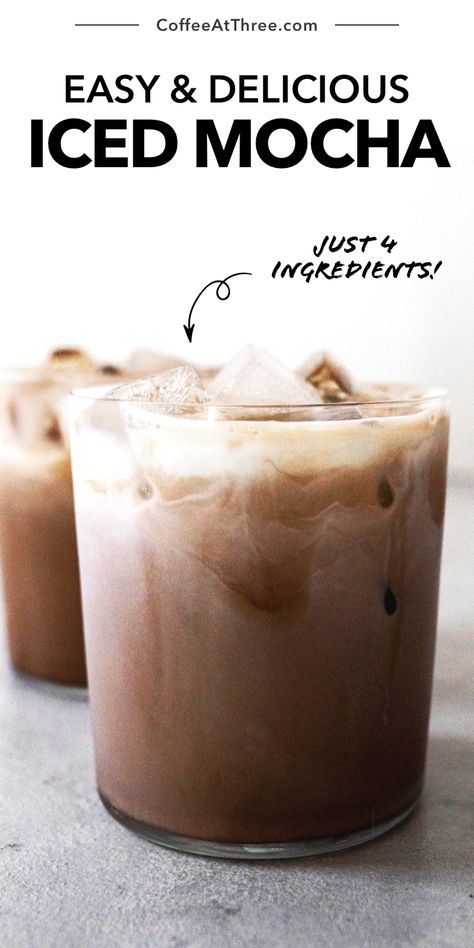 Dunkin Mocha Iced Coffee Recipe, International Delight Mocha Iced Coffee Recipe, Cold Mocha Coffee Recipe, Mocha Ice Coffee Recipe, Healthy Iced Mocha Recipe, Homemade Iced Coffee Recipe Easy Mocha, How To Make Mocha Iced Coffee, Homemade Mocha Iced Coffee, How To Make Iced Mocha Coffee At Home