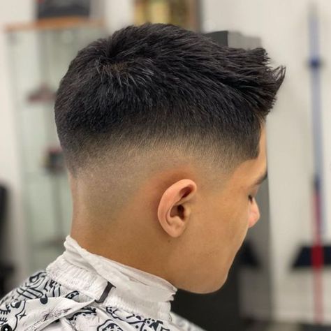 Mid Fade Hairstyle, Men's Short Haircut, Medium Fade Haircut, Types Of Fade Haircut, Mustache And Goatee, Mid Fade Haircut, Fade Hairstyle, Mullet Fade, Very Easy Hairstyles