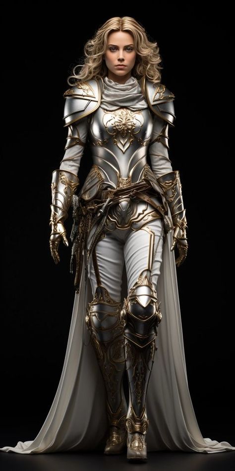 Female Armor Dress, Knight Outfit, Armor Dress, Warrior Outfit, Girl Hairstyle, Female Armor, Ralph Macchio, Female Knight, Fantasy Armor