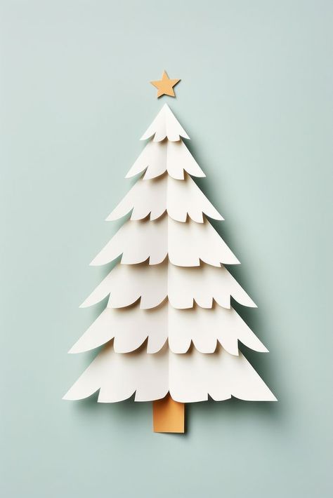 Christmas Tree christmas paper white. AI generated Image by rawpixel. | free image by rawpixel.com / Busbus Paper Cutout Christmas Tree, Christmas Cutouts Paper, Paper Christmas Tree Wall, Christmas Tree Images, Christmas Cutouts, Paper Decoration, Paper Christmas Tree, About Christmas, Paper Cutout