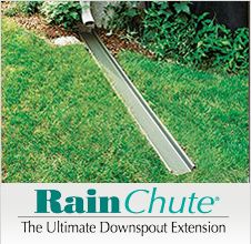 RainChute Gutter Drainage Ideas, Sump Pump Discharge, Gutter Downspout Extension, Downspout Drainage, Downspout Extension, Yard Drain, Gutter Drainage, Drainage Ideas, Basement Systems