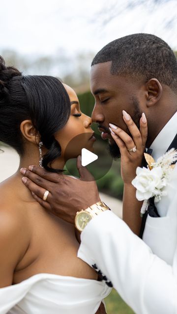 Norman Oates on Instagram: "One of my most asked questions on a wedding day is “You’re going to help me pose right?” 😅 and the answer is Absolutely!  Photographer: @noatesphoto  Venue: @thewaterview  Officiant: @revorsellahughes  Videographer: @randalljenkinsvideo @jordanarnoldmedia  Floral/Event Designer: @madecreationsllc DJ: @djrawles Hairstylist: @wedouwork  MUA: @mubyashlee  Lash Artist: @kiyomi.lashartistry  Nail Artist: @nailsby_tiitii  Dress: @nycitybride @elenamorar_official  Groom's Tux: @whalleysampleshop Barber: @giftedtouchllc_" Wedding Poses For Bride And Groom, Black Bride And Groom, Outdoor Wedding Photo Ideas, Black Wedding Photos, Destination Honeymoon, Black Groom, Bride Groom Poses, Groom Tux, Photos Poses