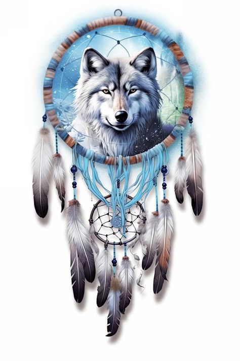 Dreamcatcher Tattoo For Men, Wolf Dreamcatcher Tattoo, Wolf Girl Tattoos, Easter Lilly, Paw Wallpaper, Wolf Dreamcatcher, Dream Catcher Tattoo Design, Magic Runes, Ear Tattoo Ideas