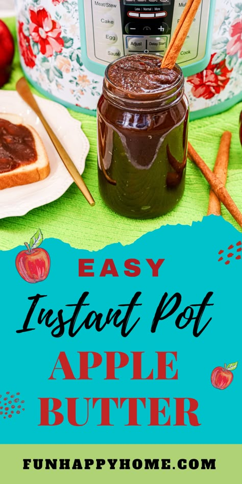 This Instant Pot Apple Butter recipe takes less than an hour to prepare, but will taste like it's been simmering on the stove all day. Apple Butter Recipes, Instant Pot Apple Butter, State Recipes, Slow Cooker Apple Butter, Homemade Apple Butter, Apple Butter Recipe, Best Pressure Cooker, Southern Desserts, Halloween Group