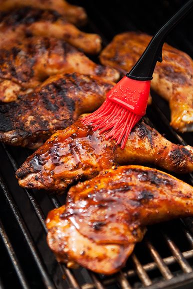 Barbecued Chicken, Barbecue Chicken Recipe, Honey Bbq Chicken, Honey Barbecue, Honey Bbq, Barbecue Chicken, Barbecue Recipes, Cooking On The Grill, It Goes On