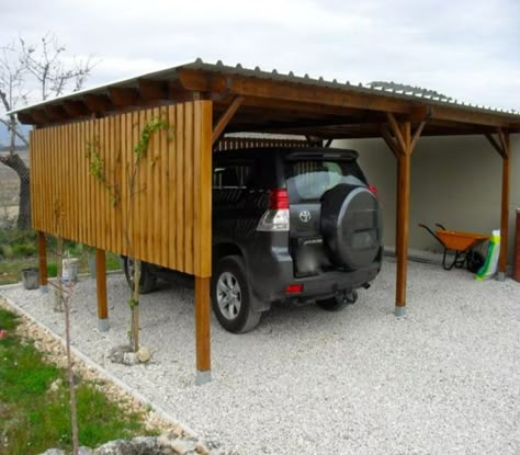 Car Port Ideas, Wooden Carports, Diy Carport, Carport Ideas, Car Ports, Carport Sheds, Carport Plans, Pergola Carport, Car Shelter