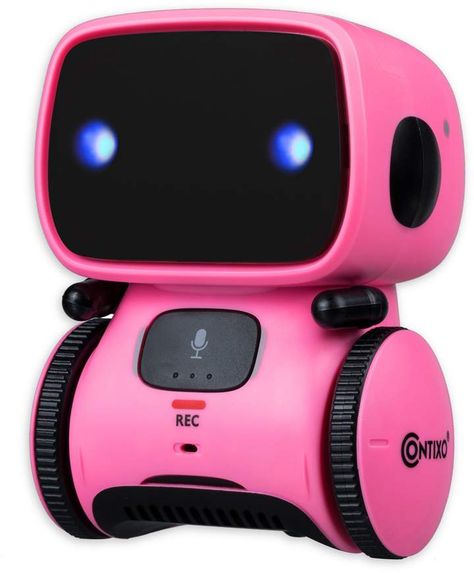 Contixo Interactive Mini Robot Mini Robot, Dynamic Dance, Lite Brite, Smart Toys, Speech Recognition, Smart Robot, Voice Recorder, Christmas Gifts For Boys, Singing Voice