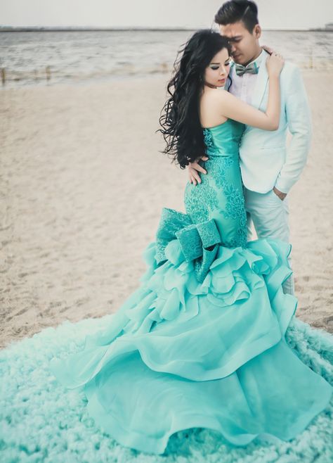 Teal quinceanera dresses