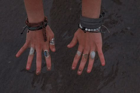 Hands With Rings, Piercings Jewelry, Granola Girl, Funky Jewelry, Jewelry Inspo, My Vibe, Cute Jewelry, My Aesthetic, Dream Life