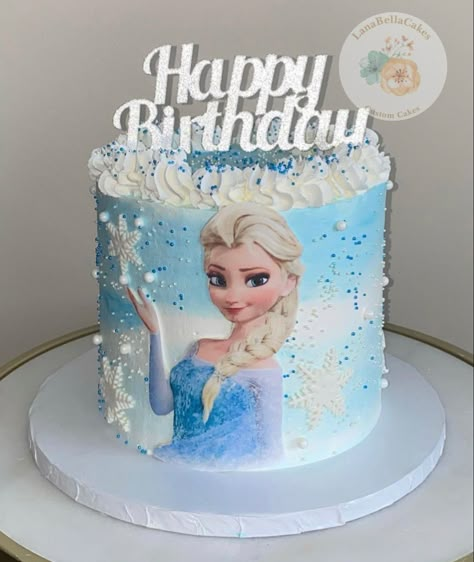 Elsa frozen birthday cake Elsa Birthday Cake Frozen, Elsa Cake Design, Elsa Theme Cake, Elsa Cake Ideas, Frozen Cake Design, Frozen Cake Designs, Anna Birthday Cake, Elsa Frozen Cake, Frozen Elsa Cake Topper