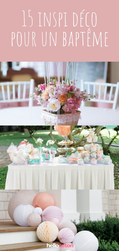 Theme Bapteme, Table Presentation, Decoration Table, Table Decorations, Lifestyle