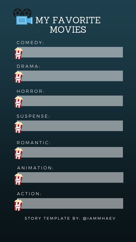 My favorite movies Instagram Story Templates Self Questions, Sisterhood Activities, Instagram Prompts, Movie Questions, Story Templates Instagram, Christmas Jello, Christmas Jello Shots, Instagram Story Questions, Instagram Movie