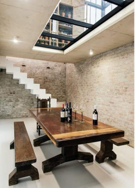 Conservatory House, Glass Floor, Architect House, Wine Room, Architect Design, Casas De Ensueño, Wine Cellar, Industrial Style, Modern Farmhouse