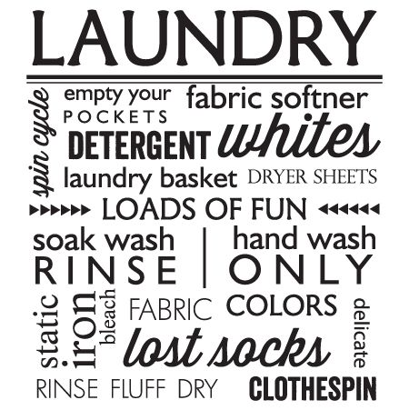 Laundry Subway Wall Art White Laundry Basket, Laundry Quotes, Wall Decals Laundry, Kitchen Wall Decals, Home Laundry, Vinyl Wall Quotes, Laundry Room Signs, Quote Decals, Beautiful Room