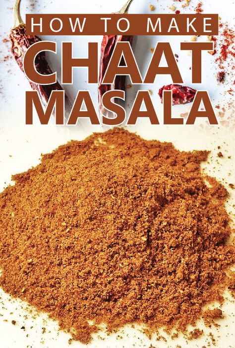 Chat Masala Powder, Indian Spice Mix, Chat Masala, Curry Spice, Podi Recipe, Masala Powder Recipe, Homemade Spice Mix, Food Bars, Homemade Mixes