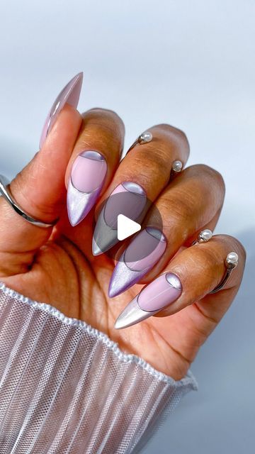 Mutsa E M on Instagram: "💅🏾✨

Longer tutorial and more details available in my cat eye workshop. 
See pinned post or DM to join 💖

_
_

#nailart #nailsoftheday #nailstagram #explorepage #nailinspo #stilettonails #nails  #nailitdaily #nails #naildesigns #nailartreel #springnailart #silver #chrome #cateye #cateyenails #magneticnails #chromenails #summernails #frenchmanicure" Nail Party, Pinned Post, Magnetic Nails, Party Nails, Cat Eye Nails, Spring Nail Art, Silver Chrome, Chrome Nails, Stiletto Nails