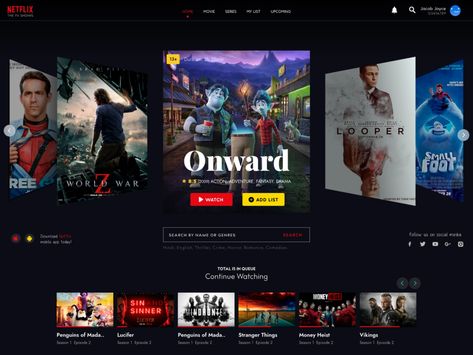 Movie Banner Design, Netflix Creative Ads, Movie Web Design, Netflix Graphic Design, Netflix Layout, Netflix Banner, Netflix Poster Design, Movie Website Design, Tv Poster Design