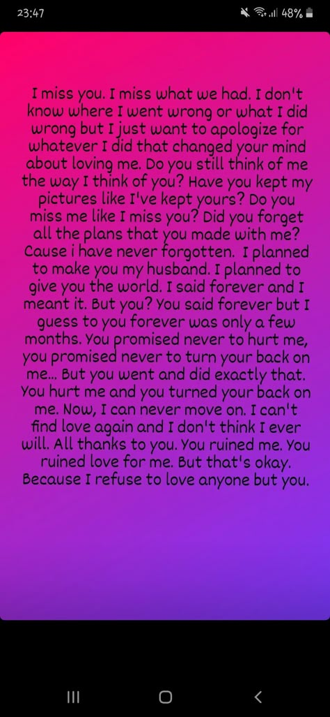 I wrote this on my Instagram story @nixv.alentine for my ex fiance. Feel free to use it if you want to Quotes For Ex Boyfriend Feelings, Quotes For My Ex Boyfriend, Missing Your Ex Quotes Feelings, Message For Ex Boyfriend Break Up Quotes, Messages To Ex Boyfriend, Miss You Story Instagram, I Miss You Notes For Him, Happy Birthday Msg For Ex Boyfriend, Missing My Ex Boyfriend