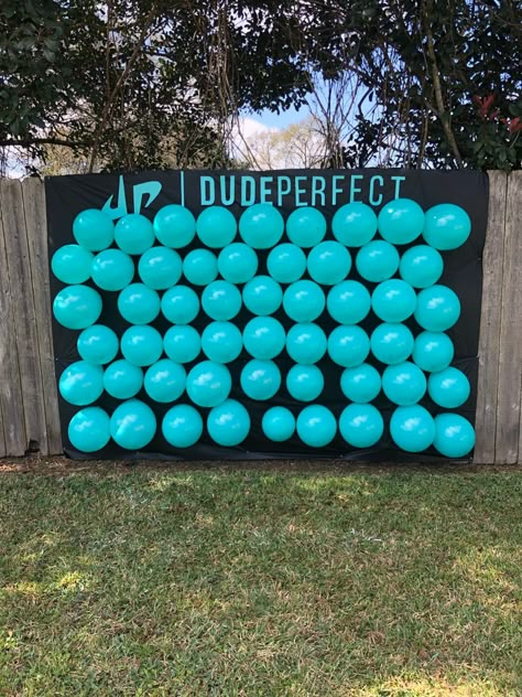 Dude Perfect Birthday Party, Boys Birthday Party Games, 13th Birthday Boys, Boys 8th Birthday, Dude Birthday Party, Birthday Party Games For Kids, Boy Birthday Party Themes, Party Themes For Boys, Dude Perfect