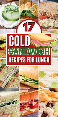 Beat the heat with these refreshing cold sandwich recipes. Cold Cut Recipes, Cold Sandwiches For Lunch, Cold Sub Sandwich Ideas, Sandwich Recipes Cold, Cold Sandwich Ideas, Simple Sandwich Recipes, Cold Cut Sandwiches, Recipes For Hot Days, Gourmet Sandwiches Recipes