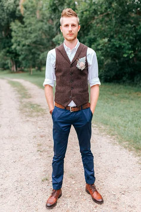 Tweed groom