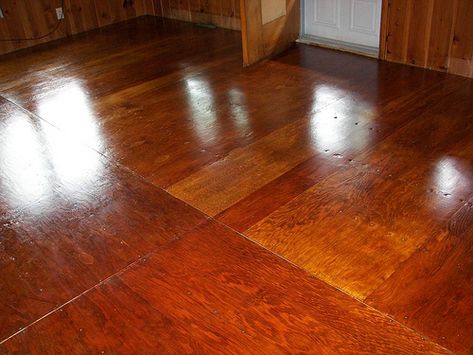 Second Coat of Polyurethane | Flickr - Photo Sharing! Reception Flooring, Plywood Living Room, Stained Plywood Floors, Painted Plywood Floors, Stained Plywood, Plywood Floors, Painted Plywood, Types Of Wood Flooring, Wood Floor Design