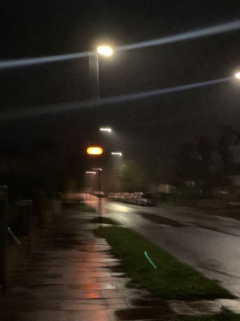 #night #rain #winter #road #streetlight #autumn #walking #walk #aesthetic #wallpaper #lights Night Walking Aesthetic, Walk Aesthetic, Walking Aesthetic, Late Night Walks, Aesthetic London, Rainy Day Aesthetic, Night Walks, Night Rain, Night Walk