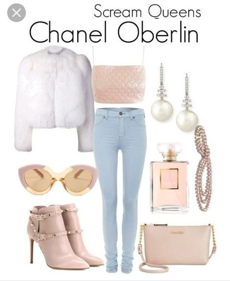 Chanel Scream Queens, Scream Queens Outfits, Queens Outfits, Scream Queens Fashion, Rich Girl Outfits, Pink Dress Outfits, Chanel Oberlin, Queen Outfit, Black Femininity