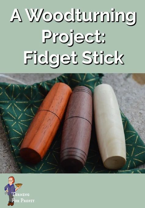 Kids from 5 to 85 will love playing with a fidget stick. Turn one on your lathe and make it extra special for those you love. This easy woodturning project is a great way to use your smaller wood pieces and fill out your inventory. Beginner Wood Lathe Projects, Small Woodturning Projects, Small Lathe Projects, Wood Lathe Projects, Lathe Woodworking Projects, Wood Toys Diy, Homemade Lathe, Woodworking Items That Sell, Turned Bowls