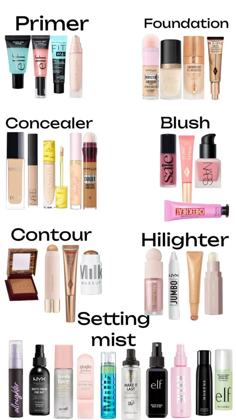 Makeup Must Haves List, Makeup Items List, Popular Makeup Products, Good Makeup Products, Makeup Products List, Make Up List, Sephora Must Haves, Makeup Routine Guide, Preppy Makeup