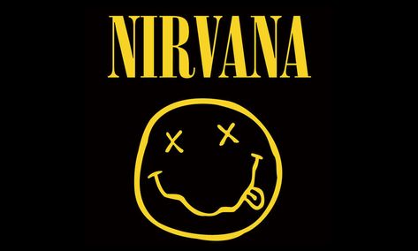 Nirvana Font, Type Specimen Poster, Specimen Poster, Smiley Logo, Hipster Art, Type Specimen, Poster Inspiration, Musica Rock, Band Logos