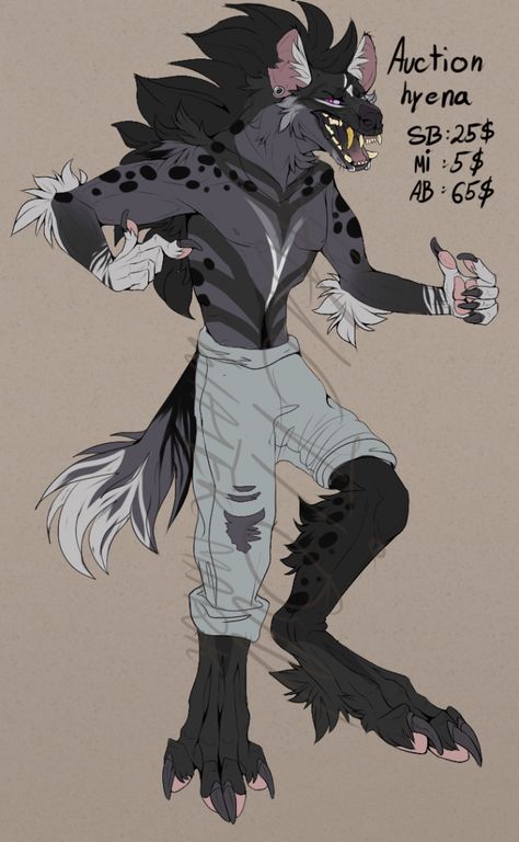 Hyena Hybrid Oc, Hyena Fursona Art, Striped Hyena Fursona, Fursona Species Ideas, Hyena Character Design, Anthro Hyena, Hyena Fursona, Hyena Oc, Anthro Characters