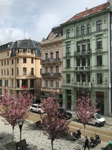 Czechia Aesthetic, Czech Republic Aesthetic, Streets Aesthetic, Brno Czech Republic, Building Aesthetic, Europe Aesthetic, City Vibes, Aesthetic City, City Vibe