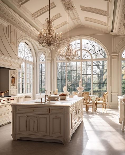 Living the fairytale by the Bosphorus with this charming French mansion. Luxury and views that steal the show! 🏰✨ • Created by;… | Instagram French Chateau Style Interiors, French Architecture Homes Interior, French Luxury House, French Countryside Interior, French Color Scheme, French Manor House Interior, English Mansion Interior, Cabinet Color Schemes, French Mansion Interior