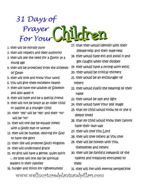 Prayer guides for family and self. A prayer for every day of the month... FREE PRINTABLES Prayer For Children, Husband Prayer, Praying For Your Family, Prayer Guide, Prayer For My Children, Prayer For Husband, Printable Prayers, Prayers For Children, Prayer Times