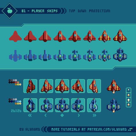 Spaceship Pixel Art, Ship Pixel Art, Sci Fi Pixel Art, Space Pixel Art, Video Game Sprites, Piskel Art, Pixel Animation, Pixel Art Tutorial, Art Advice