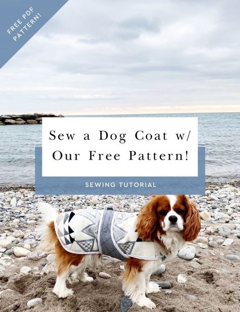 Dog Coat Patterns Free Sewing, Quilted Dog Coat Pattern, Small Dog Jacket Pattern Free, Quilted Dog Coat, Dog Jackets Diy Patterns, Dog Winter Coat Pattern Free, Dog Coats Patterns Free Sewing, Dog Coat Pattern Free Printable, Dog Sweater Sewing Pattern