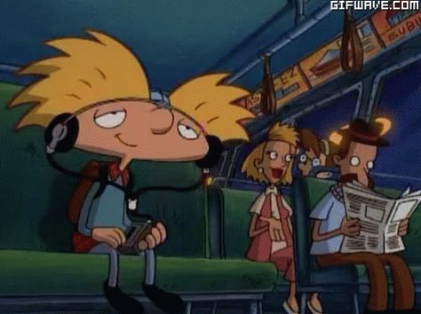 Listening To Music GIF - ListeningToMusic Arnold - Discover & Share GIFs Football Head, Disco Vinyl, Sleeping On A Plane, Arnold And Helga, Castlevania Anime, Monster Squad, Hey Arnold, 90s Cartoons, Best Song Lyrics