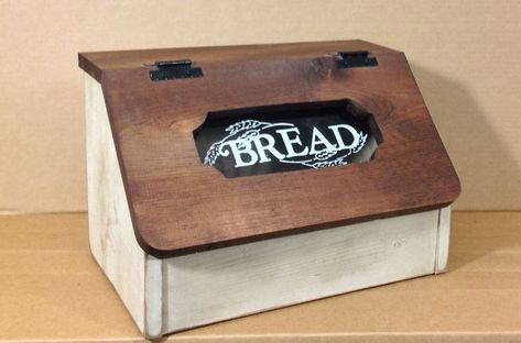 Bread Box Diy Bread Box Ideas, Bread Box Diy, Bread Box Ideas, Cottage Core Diy, Cottagecore Crafts, Diy Bread, Wooden Bread Box, Amish Bread, Cottage Core House