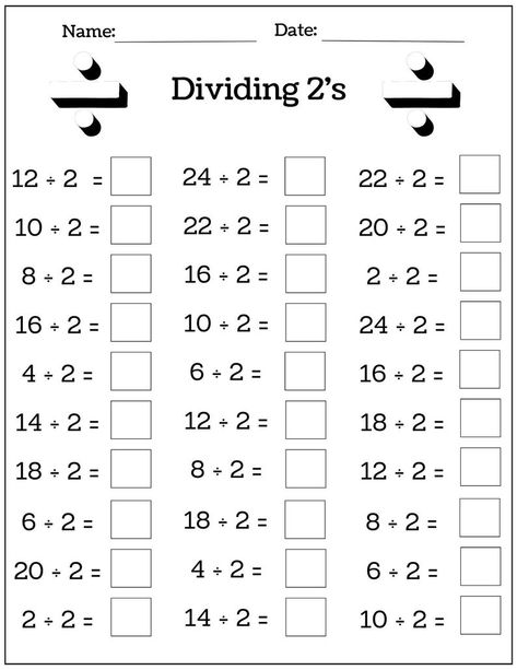 Buy 24 Printable Multiplication and Division Worksheets 1-12, Fill in the Blanks With Answer Pages, Maths Drills Online in India - Etsy Math Year 3 Worksheets, Math Grade 4 Activities, Maths Grade 3 Activities, Division Activity For Grade 2, Free Third Grade Worksheets, Math For 2nd Grade Worksheets, Math For 3rd Grade, Fun Worksheets For 3rd Grade, Division Worksheets Grade 2