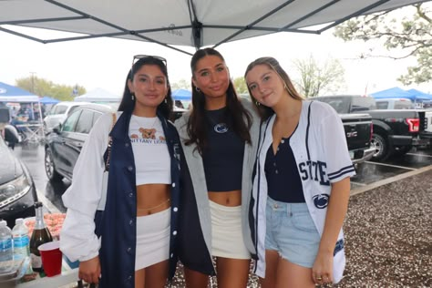 Darty Szn Outfits College, Darty Szn Outfits, Darty Outfits, Penn State Game Day, Penn State Game, College Game Day Outfit, College Tailgate Outfit, Tailgate Outfits, College Tailgate