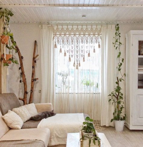 Macrame Window Curtain, Rideaux Boho, Hippie Curtains, Cortina Boho, Macrame Door Curtain, Macrame Curtains, Cortinas Boho, Macrame Curtain, Boho Curtains