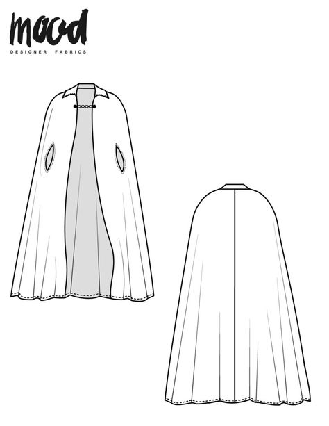 The Winterberry Cape - Free Sewing Pattern - Mood Sewciety Cloak Pattern, Cape Pattern Sewing, Mood Sewciety, Diy Sy, Cape Pattern, Dress Patterns Free, Free Sewing Pattern, Sewing Design, Diy Sewing Clothes