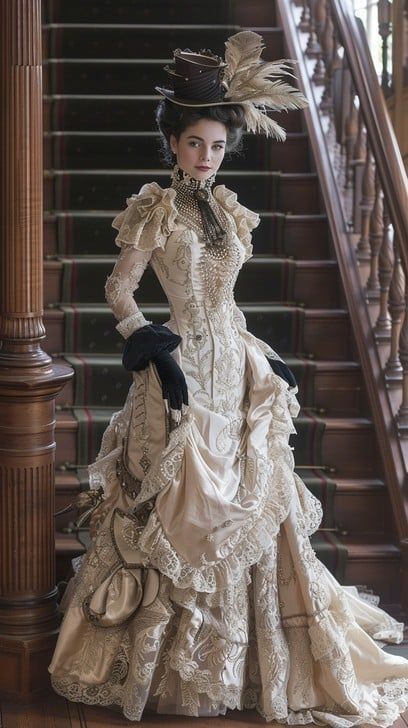 Victorian Outfits Aesthetic, Victorian Age Dress, Victorian Style Outfits, Victorian Outfits Women, Victorian Era Outfits, Victorian Clothing Women, Vintage Victorian Aesthetic, French Revolution Fashion, Victorian Era Clothing