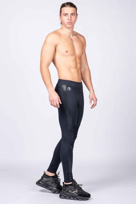 The goods were very satisfied Black Workout Outfit, Leggings For Men, For The Streets, Male Pose Reference, Textured Leggings, Modeling Poses, Printable Checklist, Human Reference, Body Reference Poses