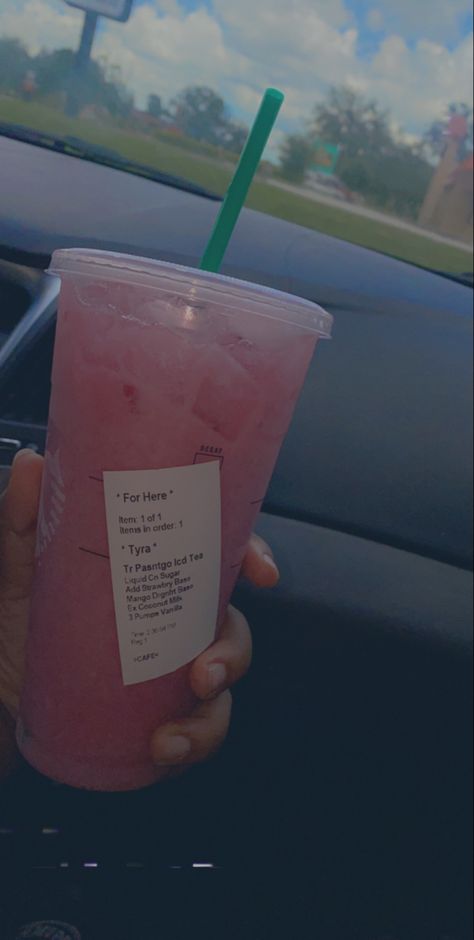 Passion Tea Lemonade Starbucks Order, Passion Tea Lemonade, Mocha Cookie Crumble, Starbucks Order, Cookie Crumble, Passion Tea, Strawberry Acai, Starbucks Coffee Drinks, Tea Lemonade