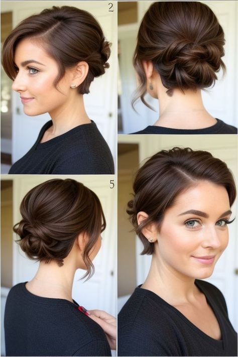 Short Hairstyle Women Formal Event, Formal Hairstyles For Short Hair Wedding, Formal Bob Hairstyles, Cute Short Hairstyles For Women, Bridesmaid Hair Inspo, Formal Hairstyles For Short Hair, Cute Short Hairstyles, Short Hairstyle Ideas, Hair Contouring