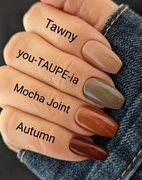 Rust Colored Nails, Toenails Colors, Mani And Pedi Ideas, Nail Colour Ideas, Fall Wedding Nails, Sns Nails Colors, Engagement Nails, Neon Green Nails, Color Change Nail Polish